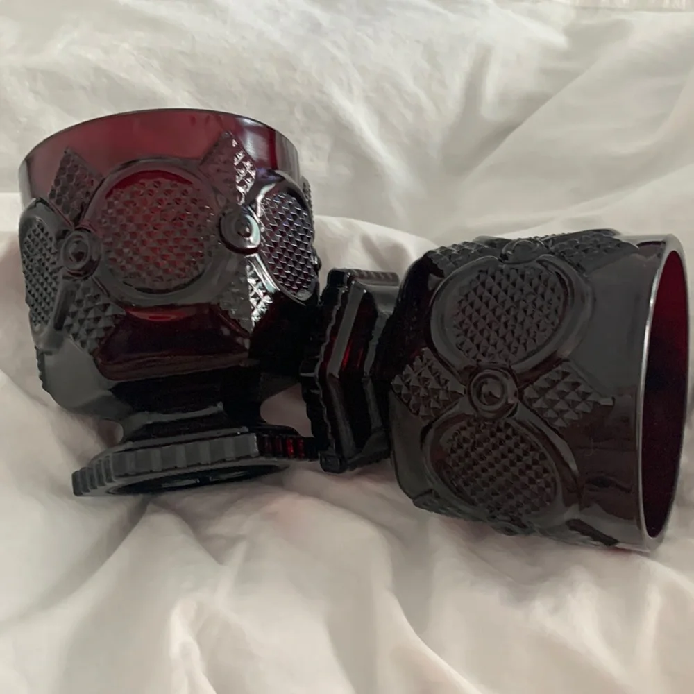 VTG AVON Ruby Goblets